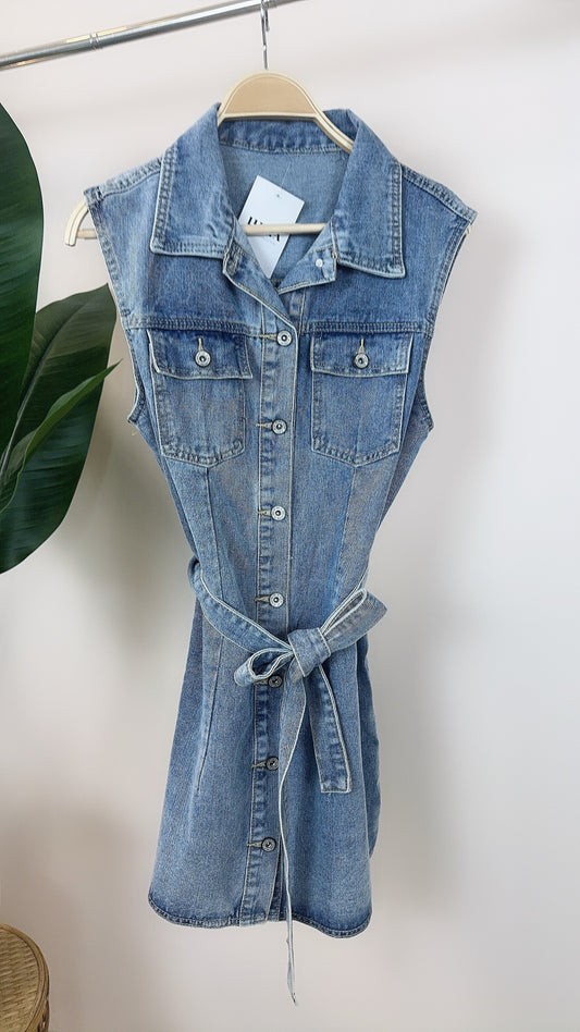 VESTIDO VAQUERO CORTO